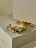 Golden Wave Cuff Bangle