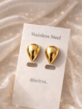 Oval Shaped Stud Earrings