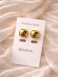 Rectangle Shaped Stud Earrings