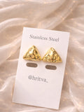 Triangle Gold Earring