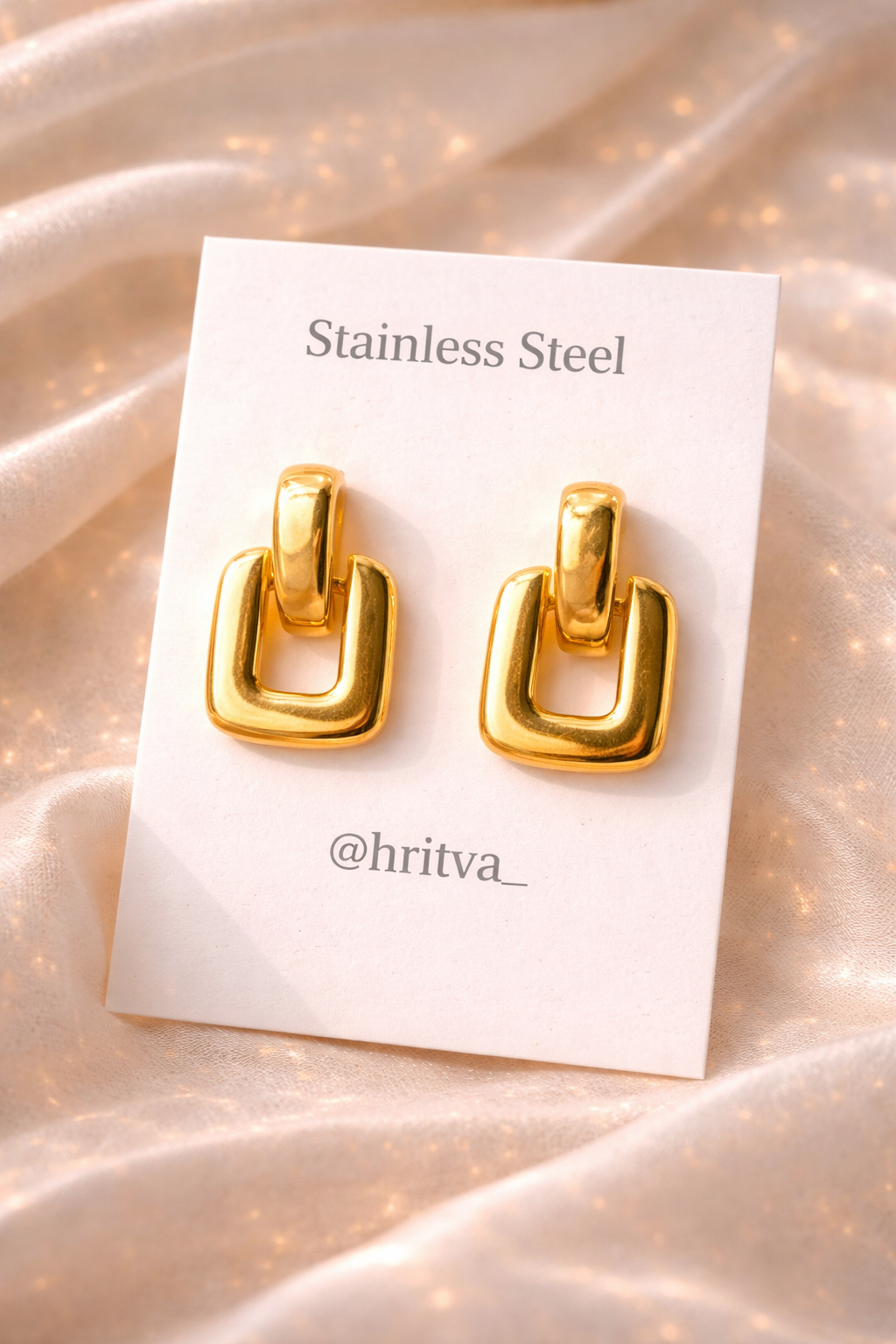Lock Gold Earrings