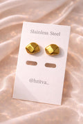 Golden Twist Stud Earrings